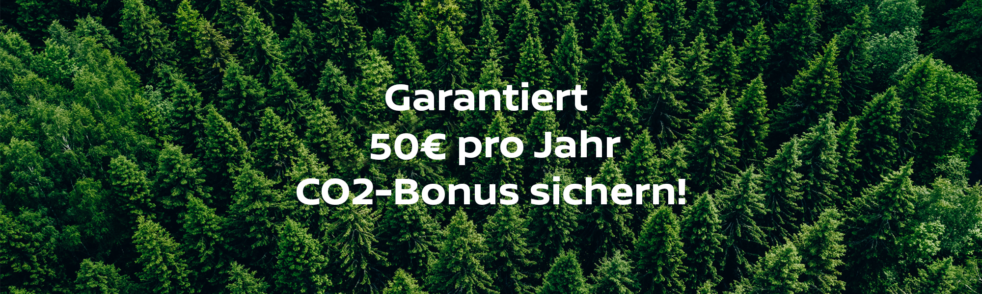 Jetzt CO2-Bonus beantragen und bis zu 50 € sichern